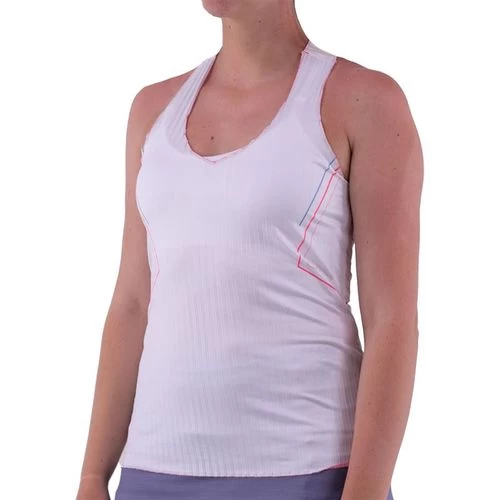 K-Swiss K Swiss Pleated V Neck Tank - FINAL SALE 4 K-Swiss K Swiss Pleated V Neck Tank - FINAL SALE - Image 2