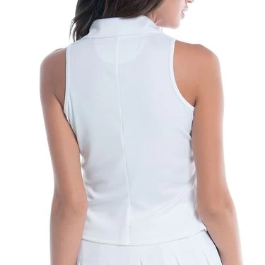 Lucky In Love Core Whites Pique Sleeveless Polo 4 Lucky In Love Core Whites Pique Sleeveless Polo - Image 2