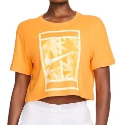 Nike Dri Fit Cropped Slam Tee Shirt -Tennis Sale Store FJ2711 717