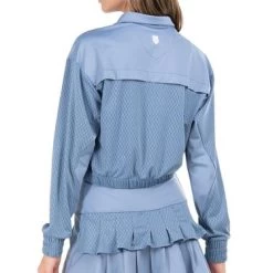 K-Swiss K Swiss Glace & Infinity Diamond 1/4 Zip Long Sleeve