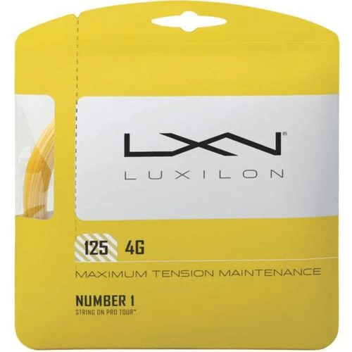 Luxilon 4G 125 Yellow Tennis String 3 Luxilon 4G 125 Yellow Tennis String