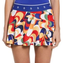 Penguin Retro Abstract Print Skirt -Tennis Sale Store O1KBSD02 439