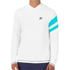 Fila Tie Breaker Long Sleeve Hoodie -Tennis Sale Store TM31D010 100