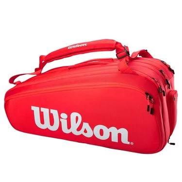 Wilson Super Tour Red 15 Pack Tennis Bag 3 Wilson Super Tour Red 15 Pack Tennis Bag